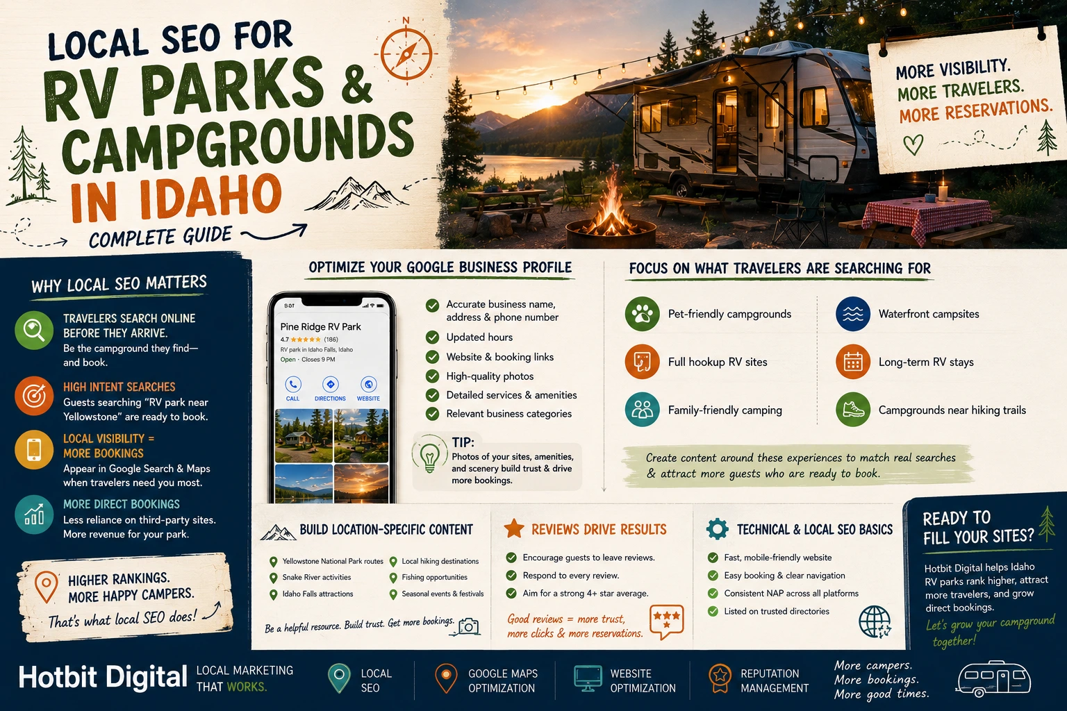 Local SEO for RV Parks & Campgrounds in Idaho