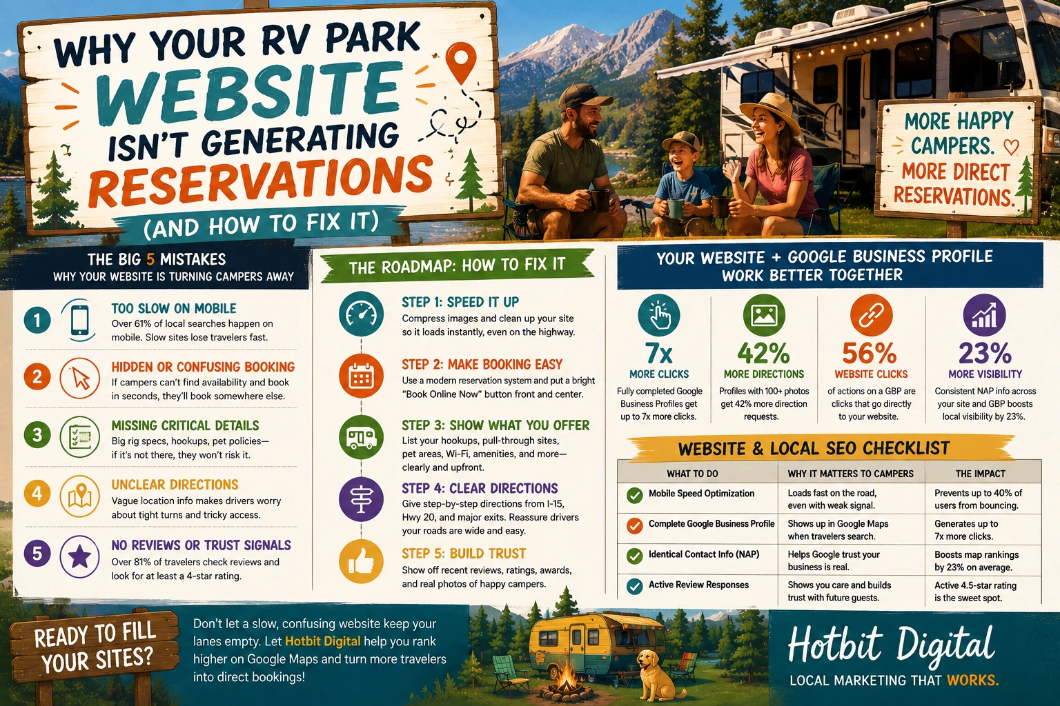Why Your RV Park Website Isn't Generating Reservations