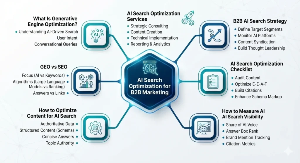 7 AI Search Optimization Strategies for B2B Marketing